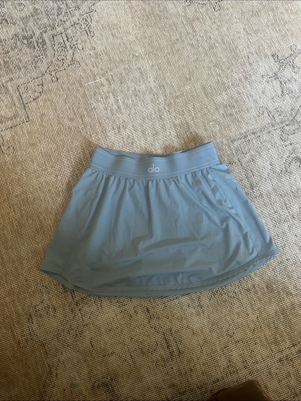 ALO Yoga Women's Mini Skort in Light Blue